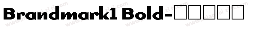 Brandmark1 Bold字体转换